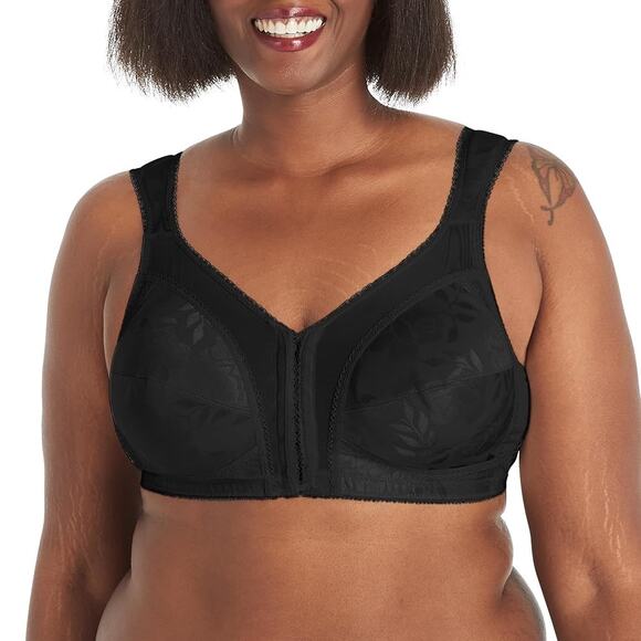 Playtex Wireless Bra Black Plus Size 48C - Picture 1 of 8